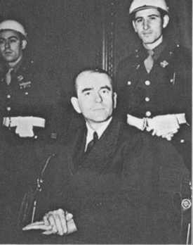 А.Шпеер на Нюрнбергском процессе